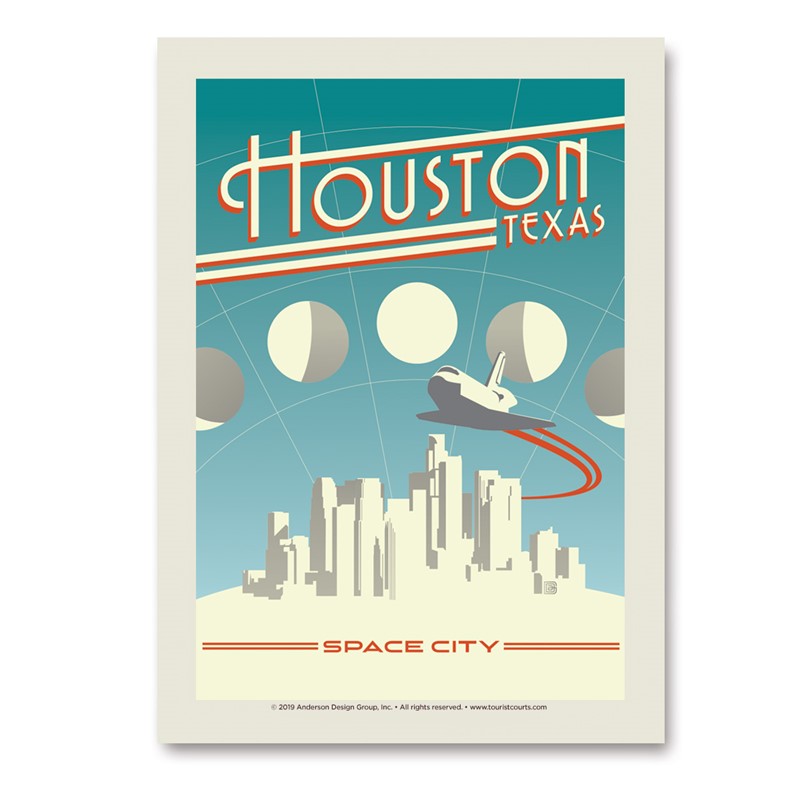 Houston Space City Magnet | American made magnets