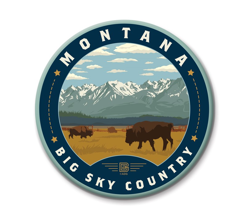 Big Sky, Montana\" Sticker For Sale By Stephhaus