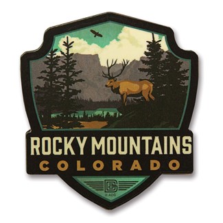 Rocky Mountains Brooch/Magnet