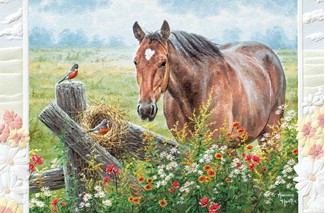 Pastoral Song | Horse Inspirational greeting cards