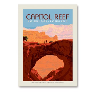 Capitol Reef Cassidy Arch Vert Sticker | Made in the USA