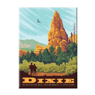 Dixie National Forest UT Magnet | Metal Magnet