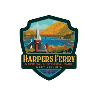 Harpers Ferry WV Emblem Magnet | Made in the USA