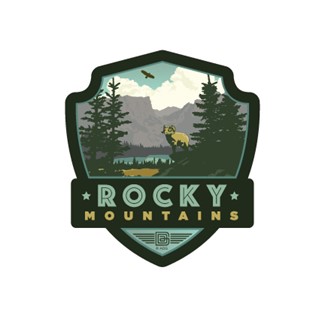 Rocky Mountains Emblem Sticker | American Made