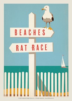 Beach or Rat Race | Postcard