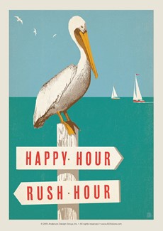 Happy Hour - Rush Hour | Postcard