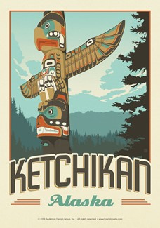 AK Ketchikan Totem | Postcard