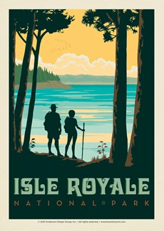 Isle Royale National Park Hikers | Postcard