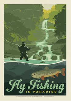 Fly Fishing in Paradise | Postcard
