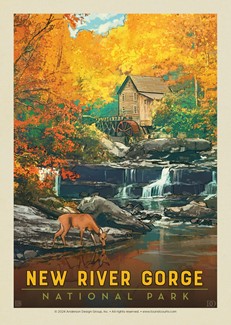 New River Gorge National Park & Preserve Fall Colors Postcard | USA Made