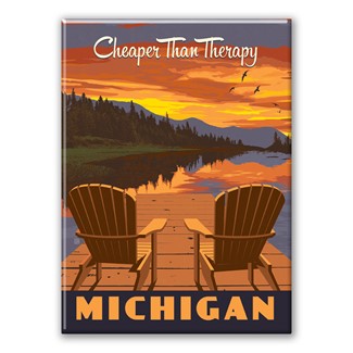 Michigan Magnet | Metal Magnet