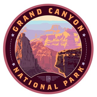 Grand Canyon NP 100th Landscape| Circle Sticker