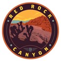 Red Rock Canyon NV Circle Sticker
