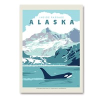 AK Inside Passage Orca Vertical Sticker