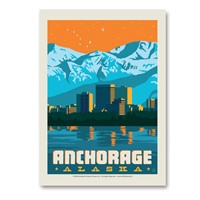 Anchorage Skyline Vertical Sticker