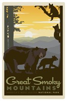 Great Smoky Mama Bear & Cub Magnetic PC