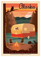 Alaska Camping Nature Lovers Postcard