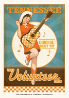 Volunteer Girl Postcard