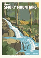 Great Smoky Laurel Falls Postcard