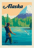 AK River Postcard