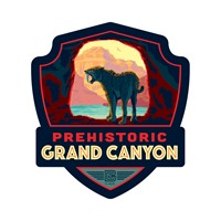 Grand Canyon NP SaberToothed Cat Emblem Sticker
