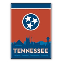 State Flag Cities of TN Magnet