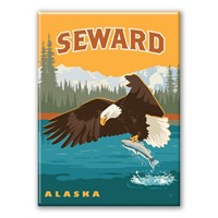 Seward AK Eagle Magnet