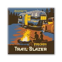 Polson, MT Square Magnet