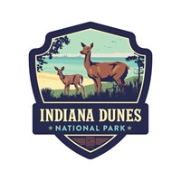 Indiana Dunes Emblem Vinyl Magnet