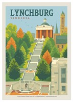 Lynchburg Courthouse Hill Vinyl Magnet